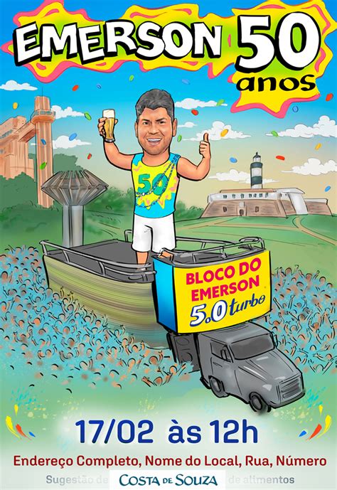 Caricaturas para Aniversário Costa de Souza