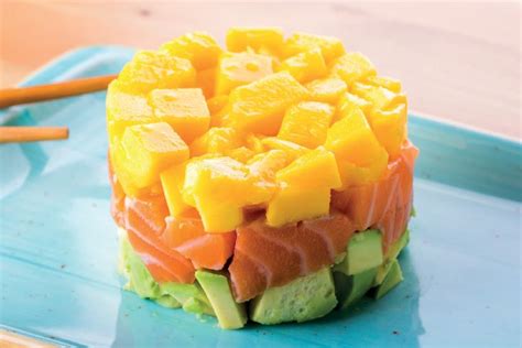 Tartare De Saumon Fum Avocat Et Mangue Express