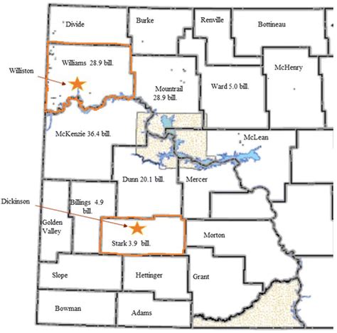 North Dakota Oil Boom Map