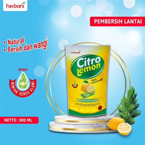 Jual Herbani Pembersih Lantai Citrolemon Ml Floor Cleaner Pouch