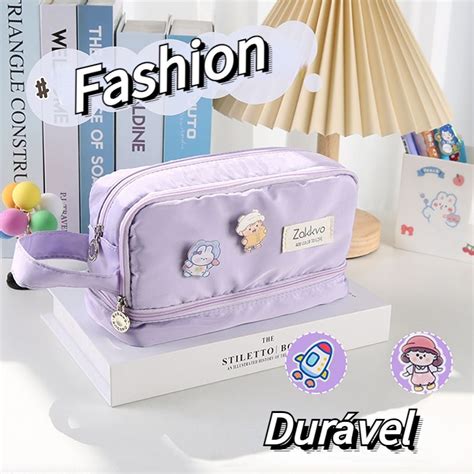 Kawaii Mala De Lápis De Grande Capacidade Personalizada Bolsa Fofa De