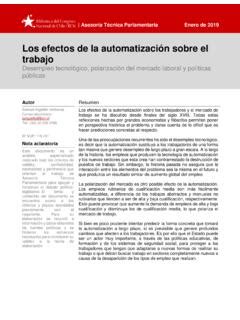 Los efectos de la automatización sobre el trabajo los efectos de la