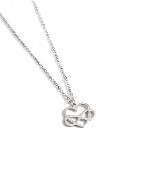 (Back in Stock) (Stainless Steel) Eternity Necklace in Silver | Arva.co