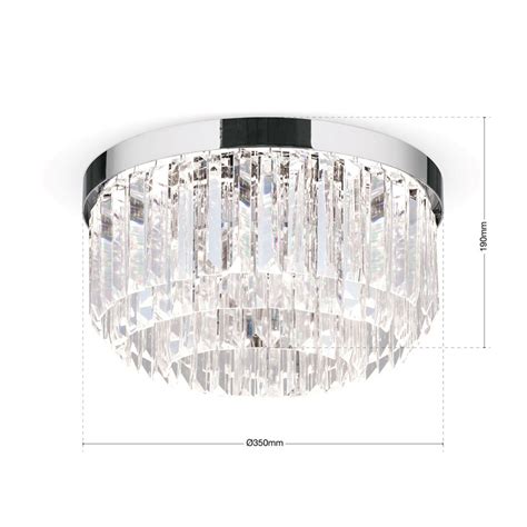 Lampa sufitowa LED Prism kryształowe pryzmaty Lampy pl