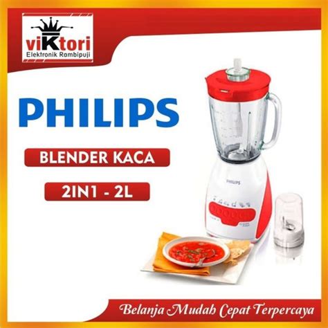 Jual PHILIPS HR2116 BLENDER PHILIPS KACA 2L HR 2116 BLENDER PHILIPS