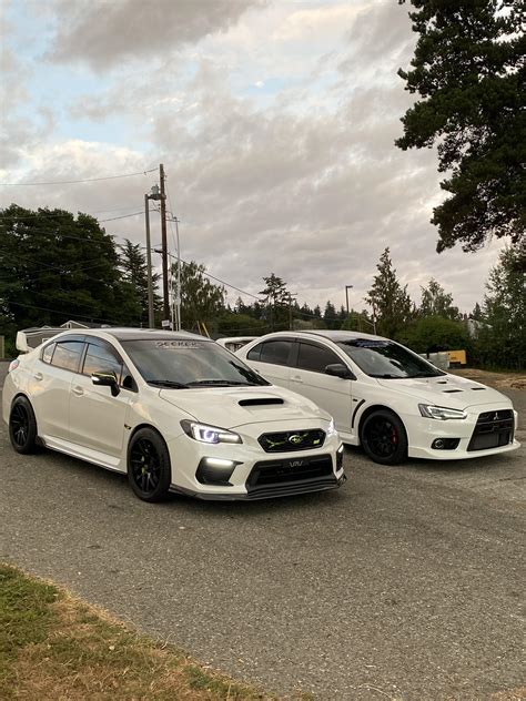 My forever rival. My STI and homie’s Evo : r/WRX
