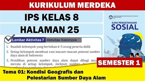 Soal And Kunci Jawaban Ips Kelas 8 Smp Halaman 25 Kurikulum Merdeka