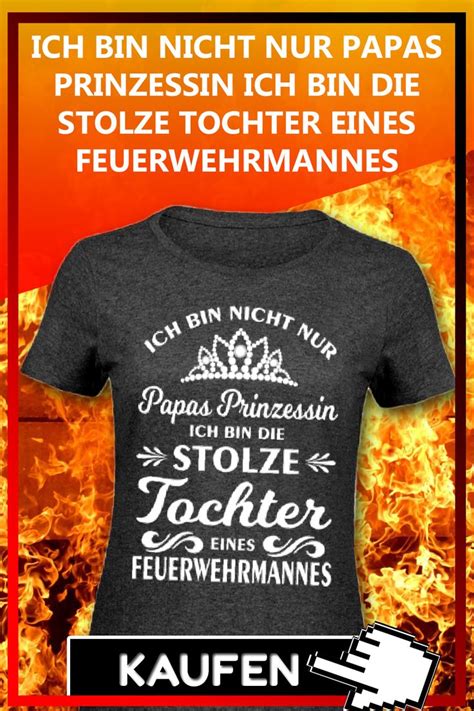 Stolze Tochter Eines Feuerwehrmannes Feuerwehrmann Lustige