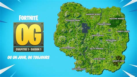 Fortnite Og Retour Là Où Tout A Commencé Avec La Saison 1 Du Chapitre 1 Mais Pas Sans Une