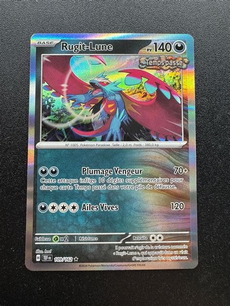 Carte Pokémon Rugit Lune 109 162 EV05 Holographique Forces Temporelles