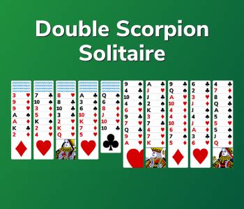 Double Scorpion Solitaire - Play Online on SolitaireParadise.com