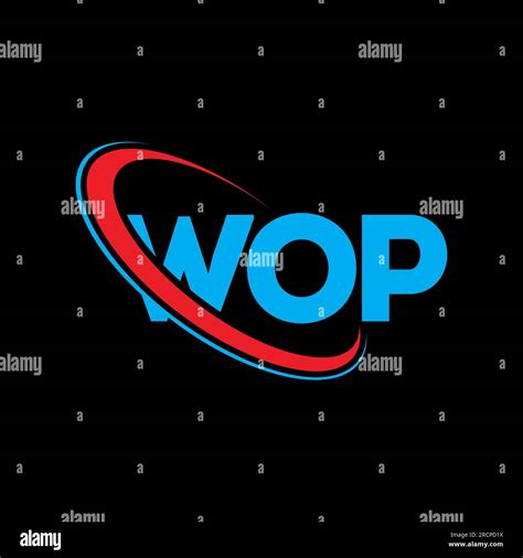 WOP logo. WOP letter. WOP letter logo design. Initials WOP logo linked with circle and uppercase ...