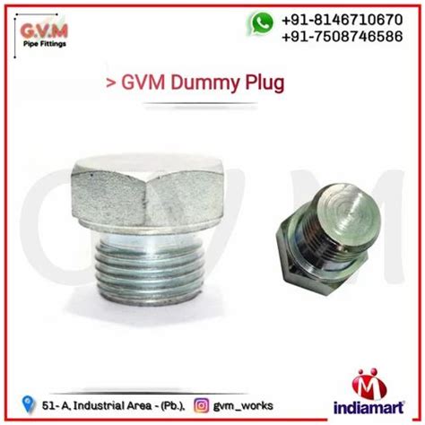 Dummy Plug Gvm Ms Male Dummy Hydraulic Hex Plug Manufacturer From