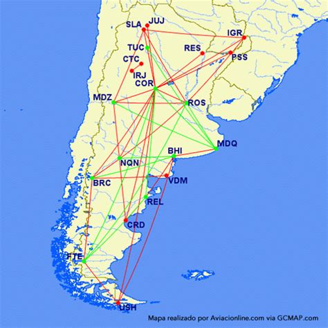 La Impresionante Evolución De La Red Interprovincial De Aerolíneas