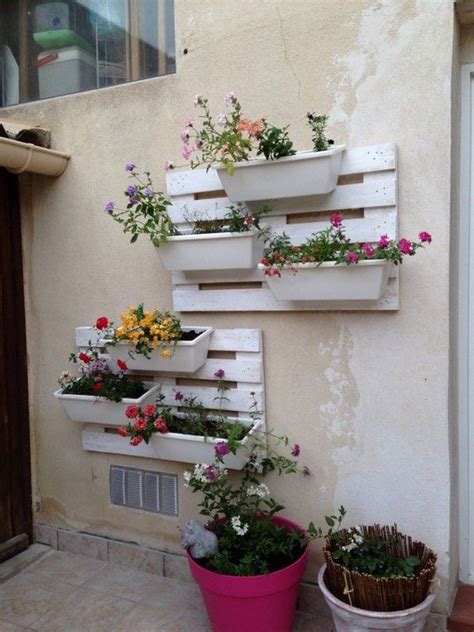 Fioriera Verticale Con Pallet Ecco 20 Idee Creative