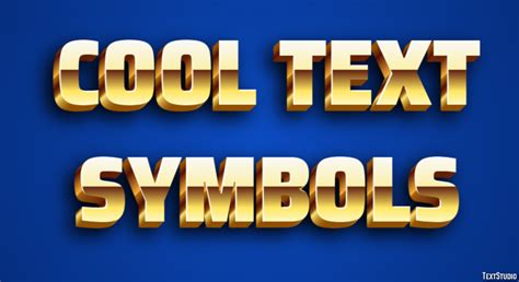 Cool Text Symbols Text Effect and Logo Design Font