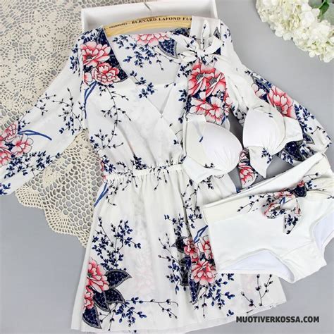 Bikini Damskie Stroje Kąpielowe Płaski Kąt Ukryj Brzuch Rodzaj Ubioru Trzy Kawałki Strój