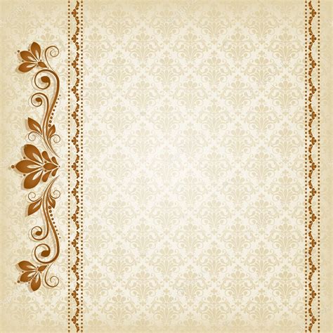 Vector vintage floral background with decorative flowers for design Stock Vector by ©svetlana_v ...