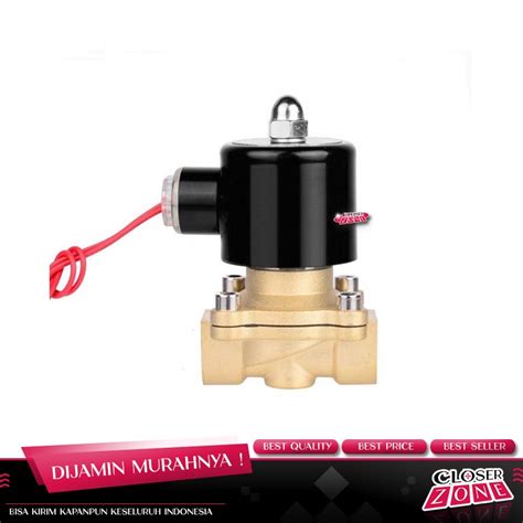 Jual Electric Solenoid Water Valve V Inch Dn W Hitam