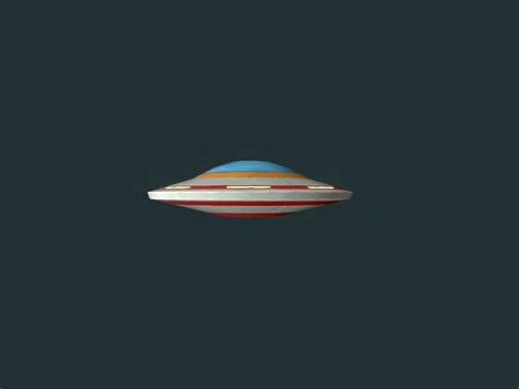 D Model Flying Saucers Pack Vr Ar Low Poly Cgtrader