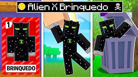 Alien X Virou Um Brinquedo Por 1 Dia No Minecraft ‹‹ P3dru ›› Youtube