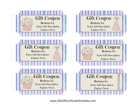 Free Birthday Coupon Template Customize Online Print