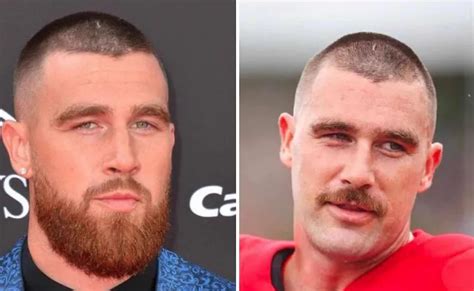 Travis Kelce S Bold New Hair And Facial Hair Look Hair System