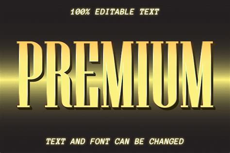 Efecto De Texto Editable Premium Estilo Moderno Vector Premium