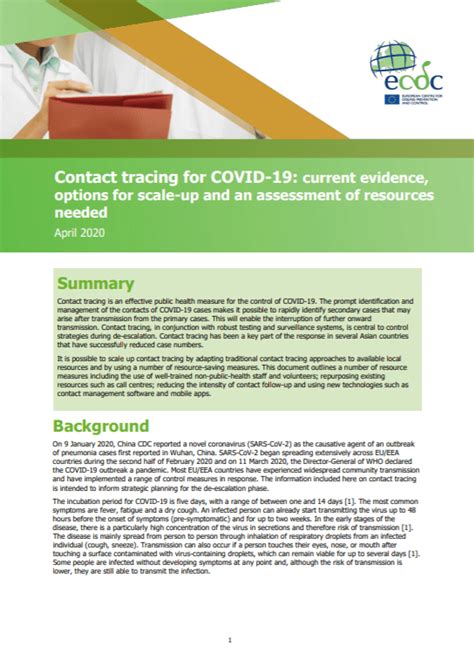 Contact Tracing For Covid 19 Current Evidence Options For Scale Up