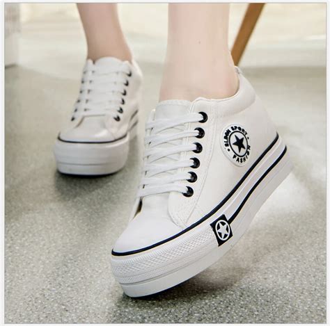 Classic New Breathable Shoes Woman Platform Canvas Shoes Women Thick