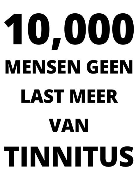 Hoe Ik Tinnitus Overwon Still Tinnitus