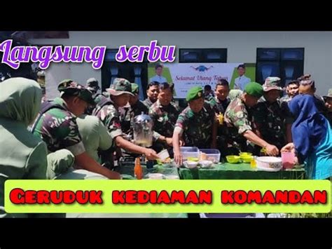 Prajurit TNI Kodim 0707 Wonosobo Geruduk Kediaman Komandan Saat Ulang