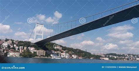 Fatih Sultan Mehmet Bridge stock photo. Image of second - 113255594