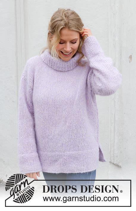 Lavender Story Drops Gratis Strikkeopskrifter Fra Drops Design