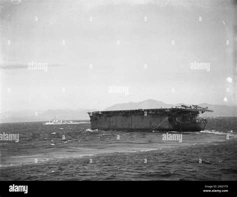 HMS ARGUS BRITISH AIRCRAFT CARRIER 30 JANUARY 1942 ON BOARD THE