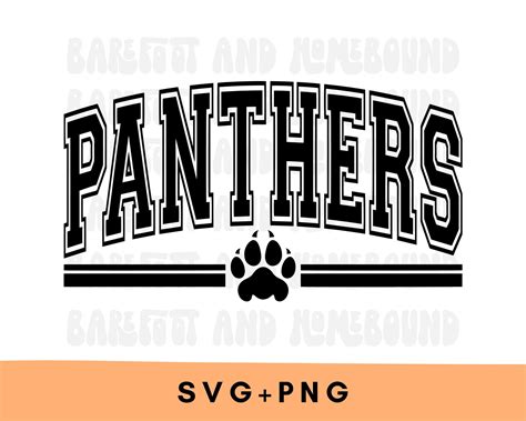 Carolina Panthers Svg Panther Mascot Design