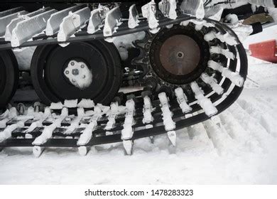 Snowcat Metal Tracks Close Mountains Stock Photo 1478283323 | Shutterstock