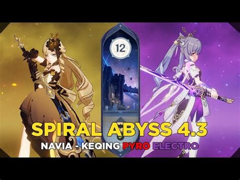 C Navia And C Keqing Pyro Electro Spiral Abyss Floor Stars