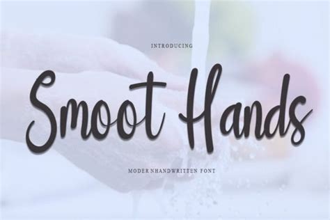 Smoot Hands Font By Nya Letter Creative Fabrica