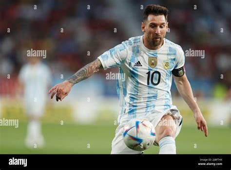 Pamplona Spain Th June Lionel Messi Arg Football Soccer