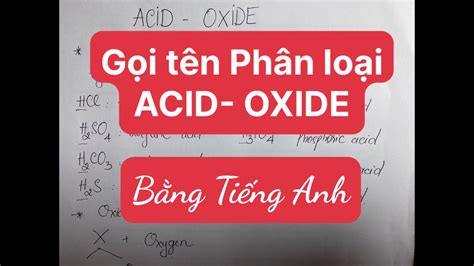 Gọi tên ACID OXIDE bằng tiếng anh theo IUPAC Cô Diễm Official 46