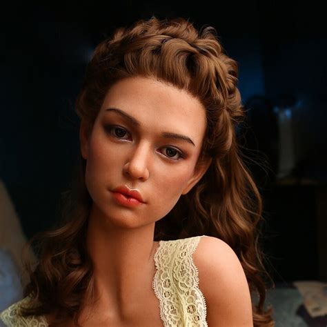 Realistic Full Silicone Sex Doll Head Implanted Hairs Adult Sexy Love Toy Heads Ebay