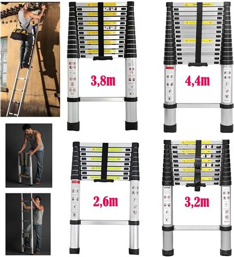 Marchepieds escamotables échelle Télescopique Escabeau Telescopique