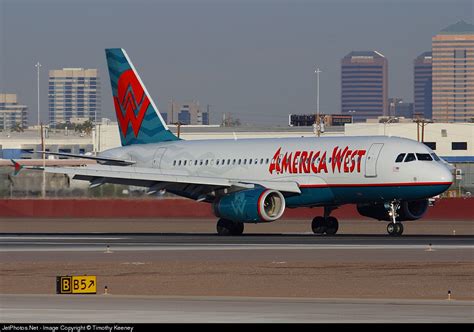 N828AW Airbus A319 132 America West Airlines Timothy Keeney