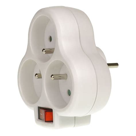 Электрический тройник для розетки: с выключателем, на 2, 3 или 4 розетчки