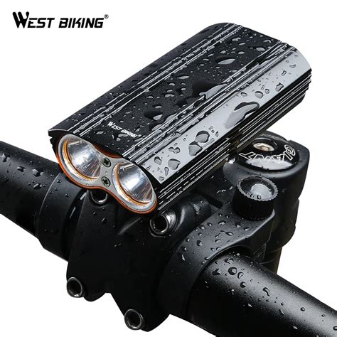 West Biking Max Lm Bike Light Xml T Led Headlight Built In