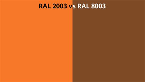 Ral 2003 Vs 8003 Ral Colour Chart Uk