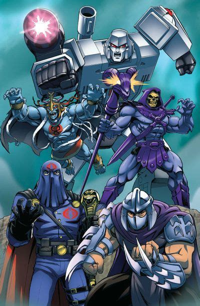 Megatron Mumm Ra Skeletor Cobra Commander And The Shredder 80s