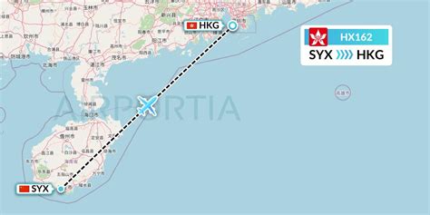 HX162 Flight Status Hong Kong Airlines Sanya To Hong Kong CRK162