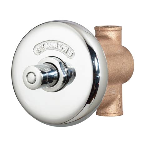 Symmons Showeroff 1 Handle Wall Mounted Valve Trim In Polished Chrome Valve Not Included 4 428